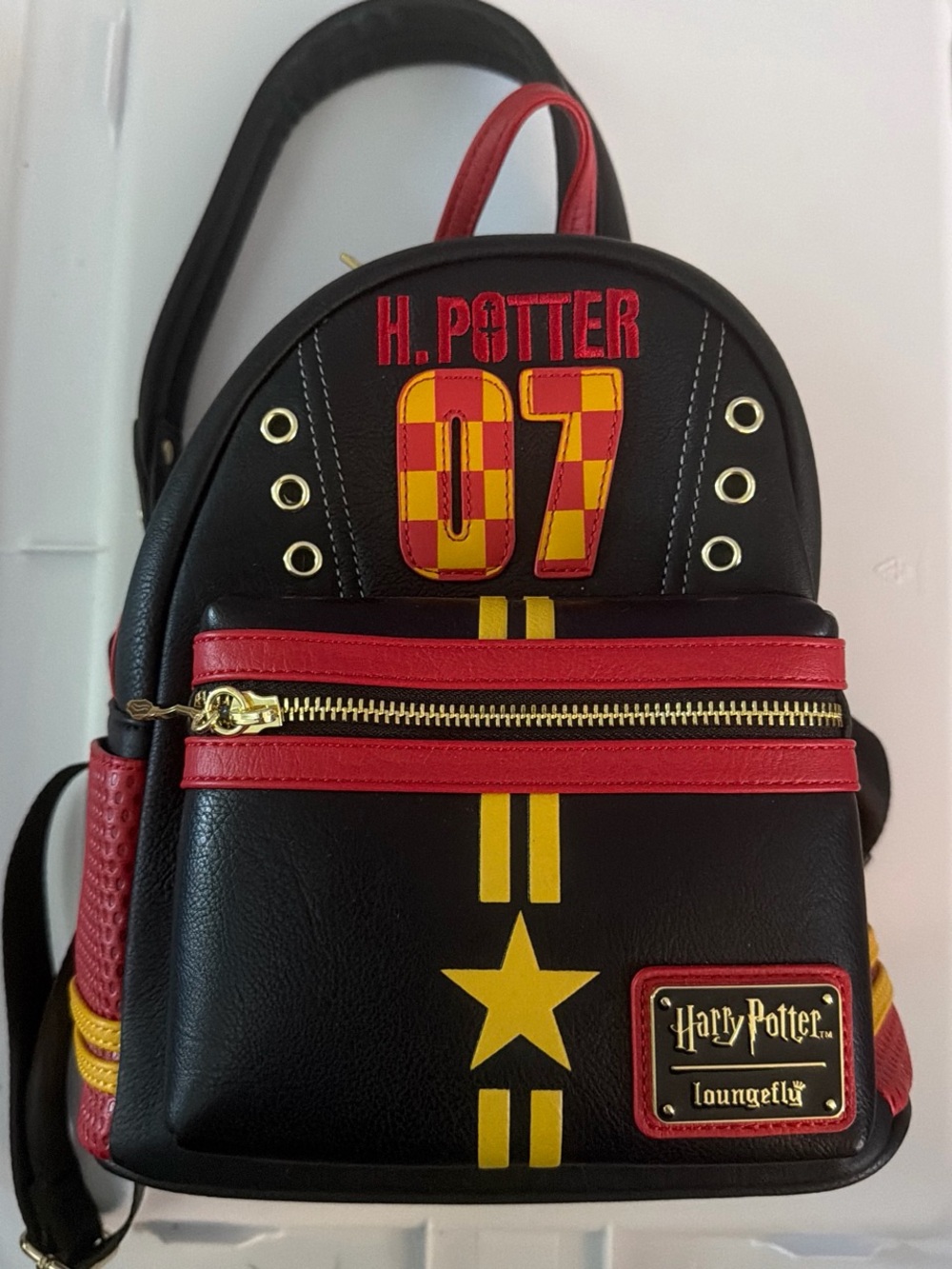 Loungefly Harry Potter 07 Black Red Yellow Mini Backpack